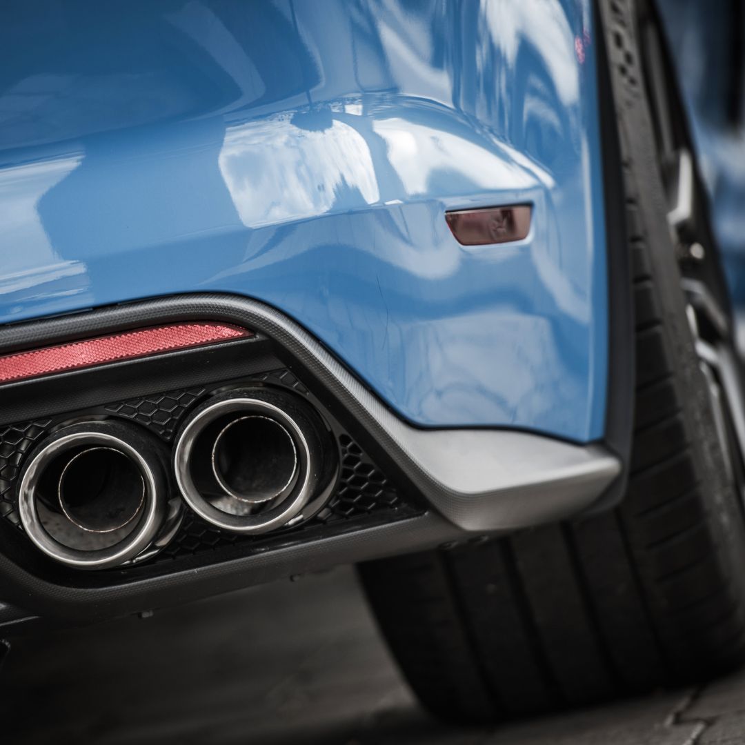 exterior of a high performance car