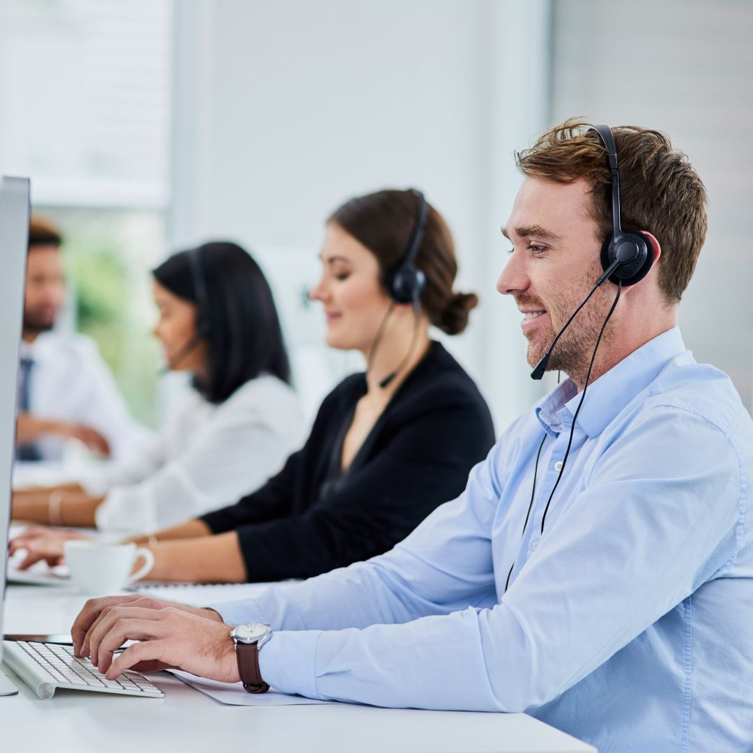 customer representatives on the phone